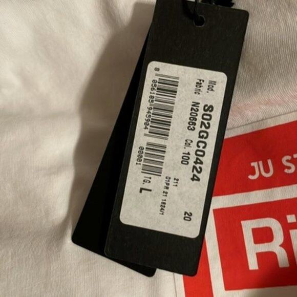 Just Cavalli Riders print short sleeve T shirt white L - Picture 5 of 8